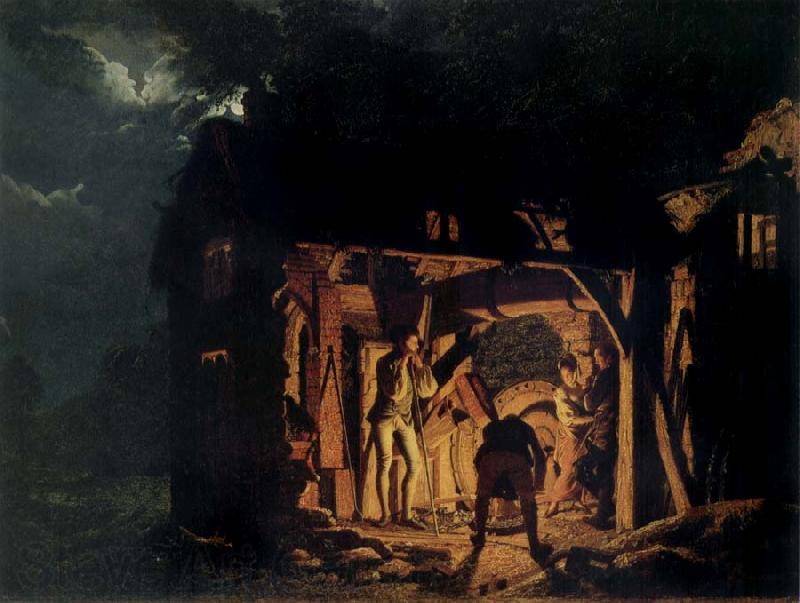 Joseph wright of derby The Blacksmith-s shop Germany oil painting art